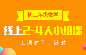 初二年級(jí)數(shù)學(xué)線上2-4人小組課