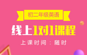 初二年級(jí)英語線上1對(duì)1課程