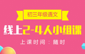 初三年級(jí)語文線上2-4人小組課