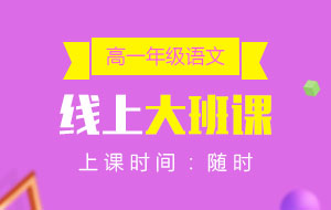 高一年級(jí)語文線上10人大班課